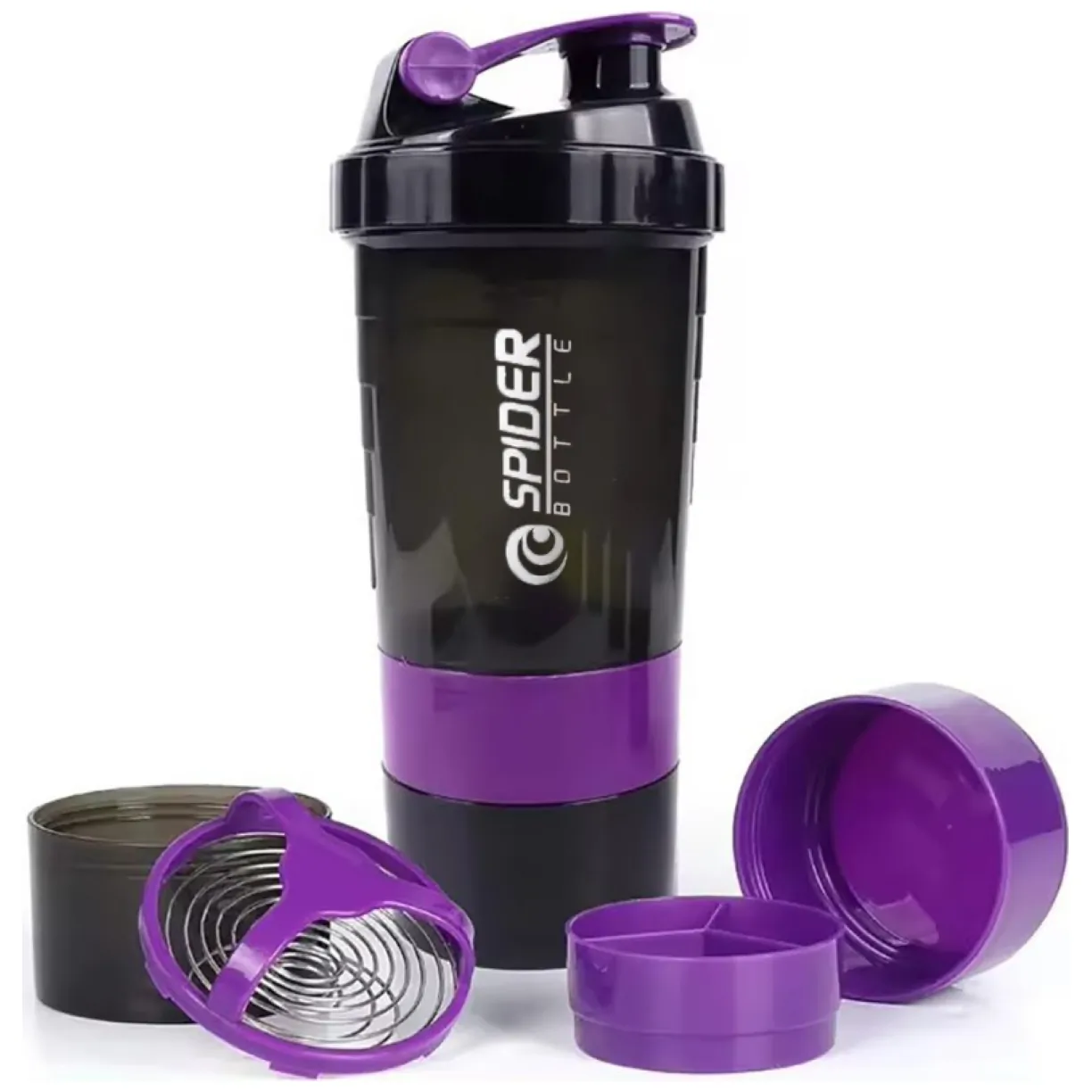 Shaker sportowy, bidon Twist Off do odżywki białkowej z sitkiem 500ML BD55FIO