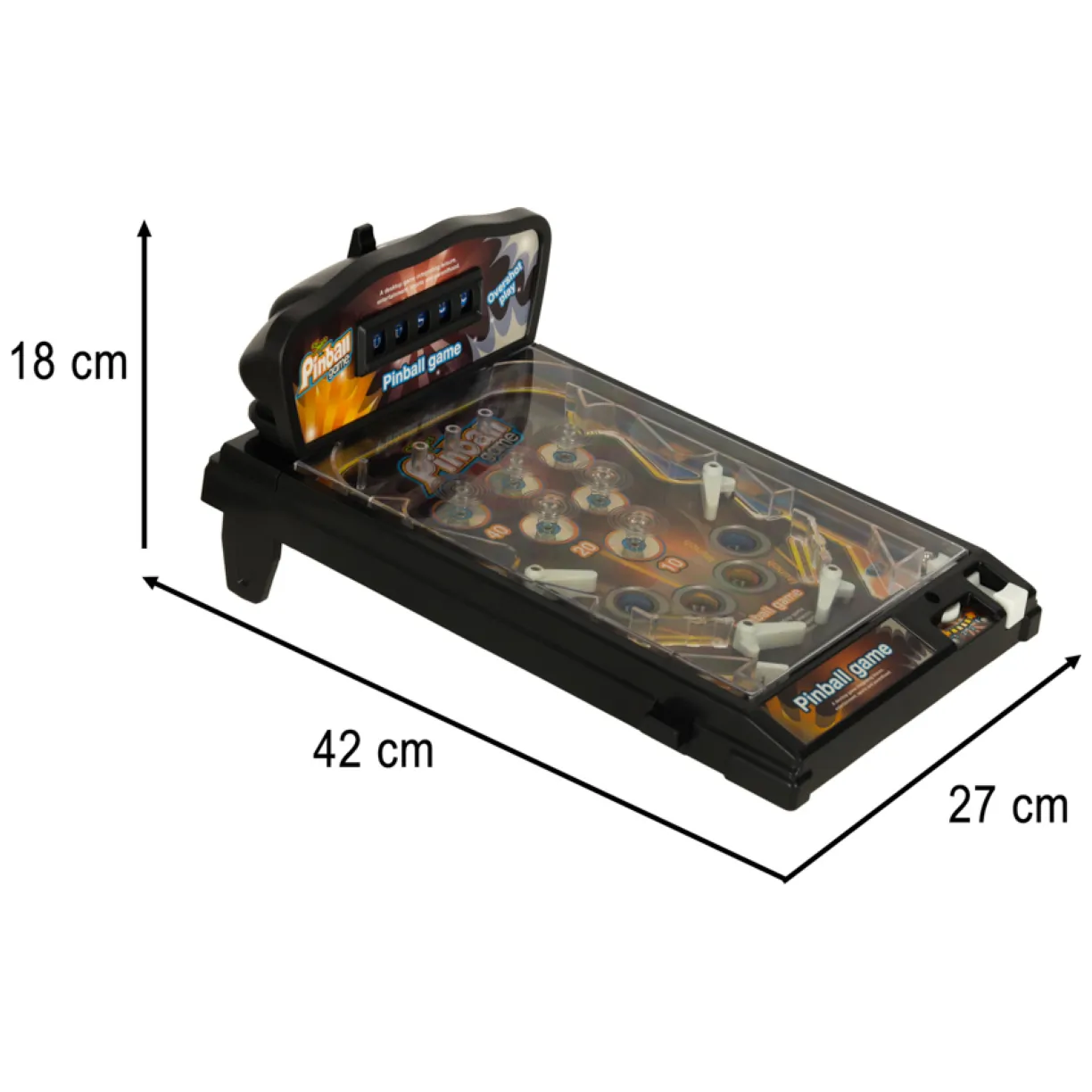 Gra zręcznościowa Pinball Flipper stół ze światłami i muzyką dla dzieci - obrazek 8