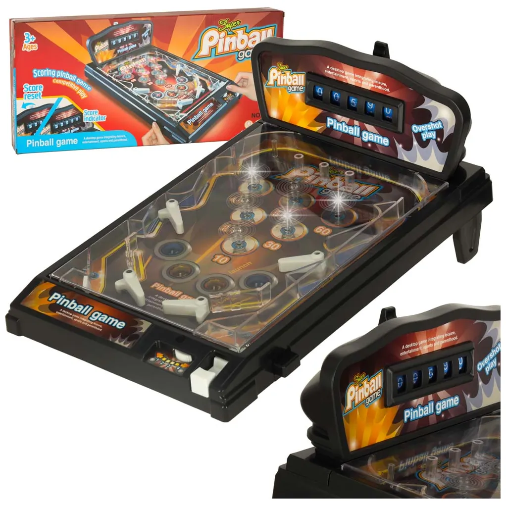 Pinball flipper gra zręcznościowa stół ze światłami i muzyką