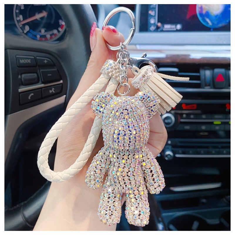 Brelok do kluczy XL kryształowy miś BEAR BRL262 - obrazek 2