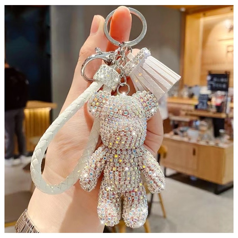 Brelok do kluczy XL kryształowy miś BEAR BRL262 - obrazek 3