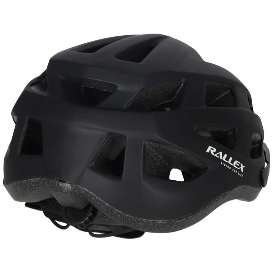 Kask rowerowy na rower RALLEX damski męski regulowany czarny L 58-62cm - obrazek 4