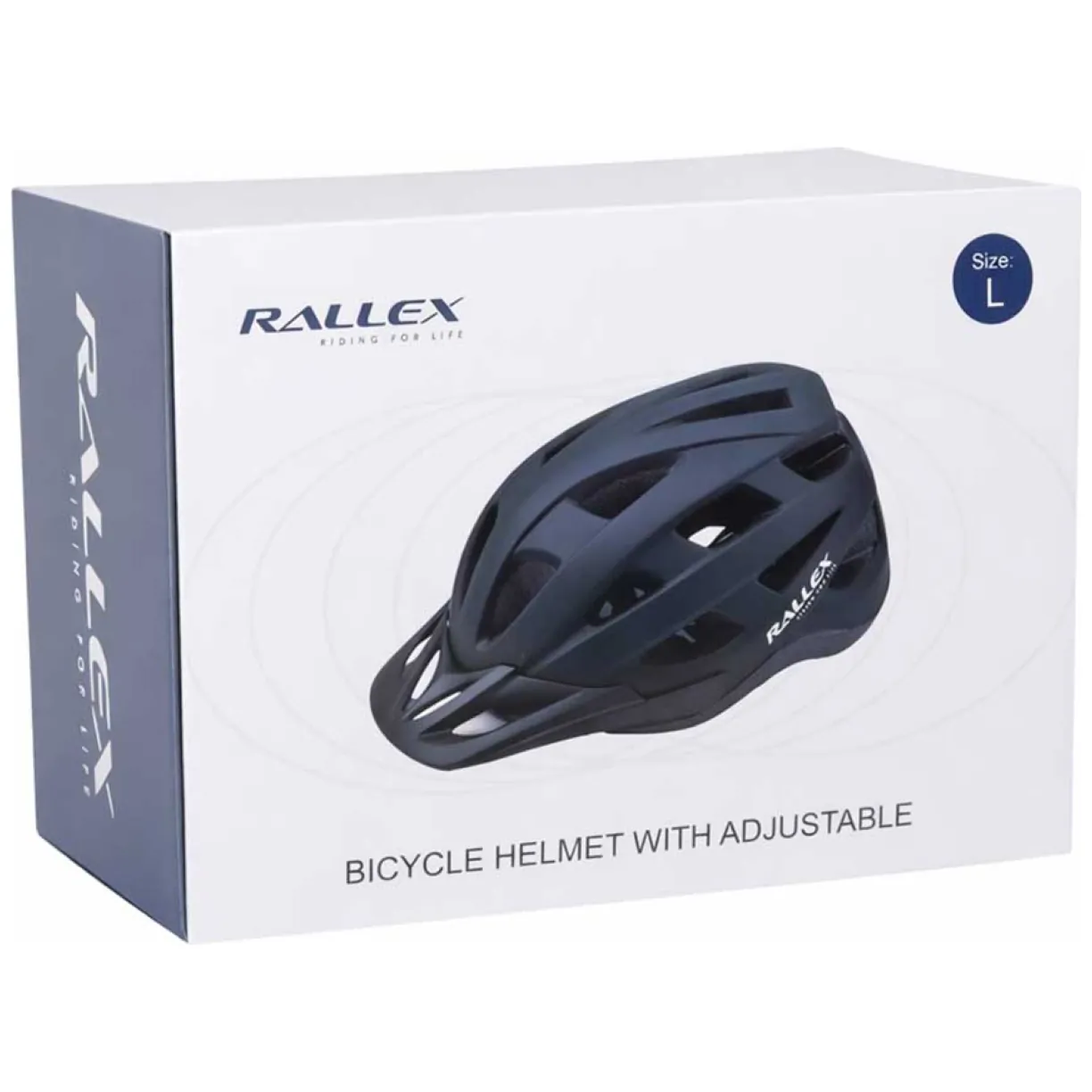 Kask rowerowy na rower RALLEX damski męski regulowany czarny L 58-62cm - obrazek 8