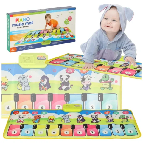Mata muzyczna interaktywna pianinko z nagrywaniem