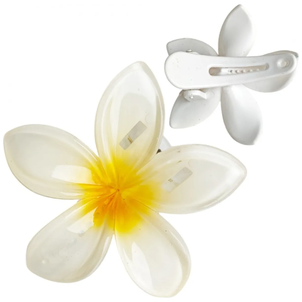 Spinka do włosów klamra XL KLIPS kwiat ombre żółty 6 cm SP404 - obrazek 3