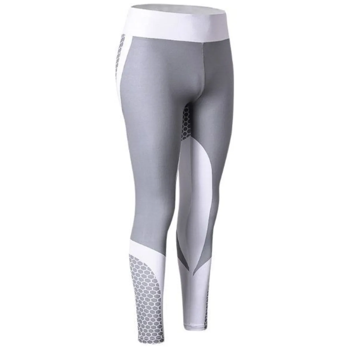 Sportowe Legginsy Fitness Trening Szare L LEG21L - obrazek 2