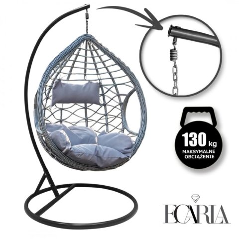 Fotel wiszący huśtawka kokon z poduszkami KR26