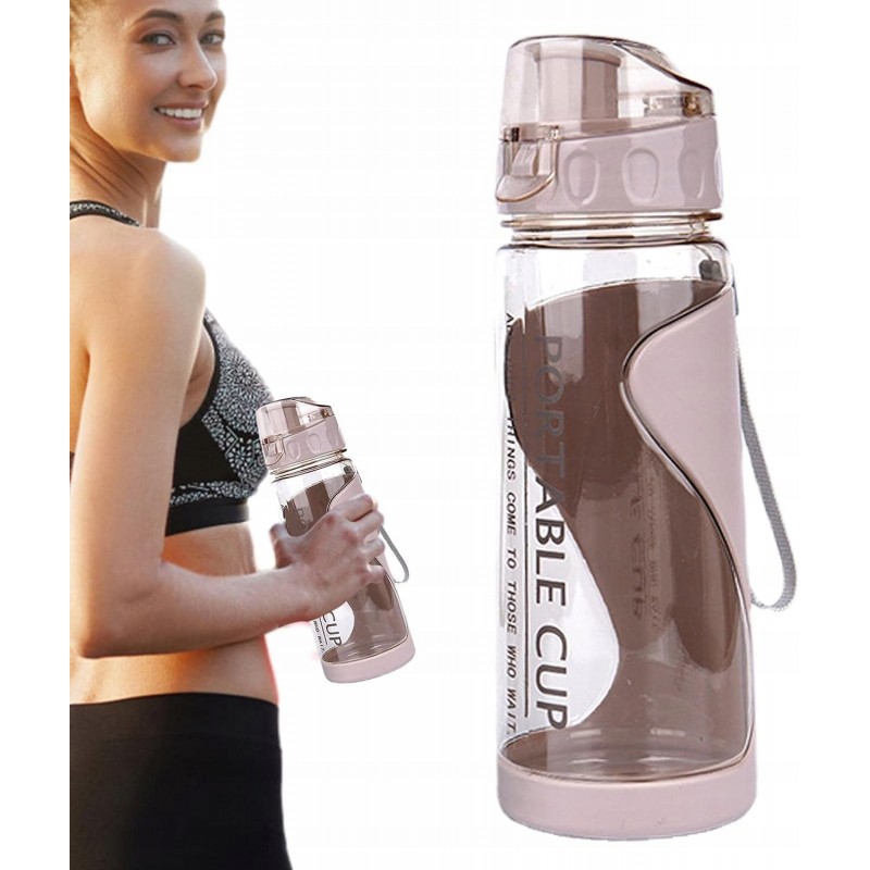 BUTELKA NA WODĘ BIDON NA SIŁOWNIĘ FITNESS 600ml przenośny mały BD02 - obrazek 4