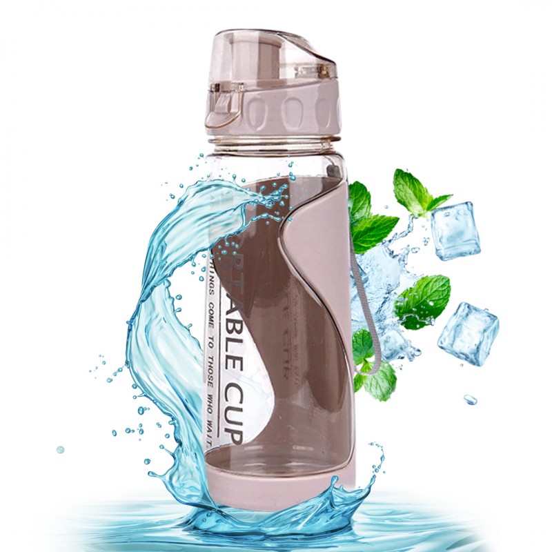 BUTELKA NA WODĘ BIDON NA SIŁOWNIĘ FITNESS 600ml przenośny mały BD02