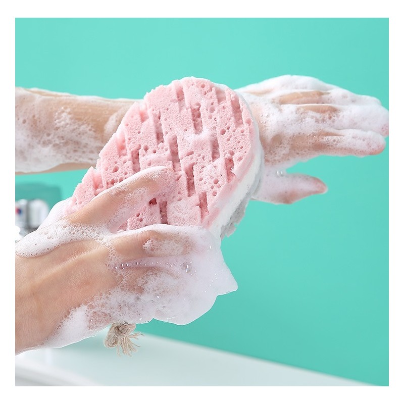 Gąbka do mycia ciała na mokro 15cm GB04WZ1 - obrazek 2