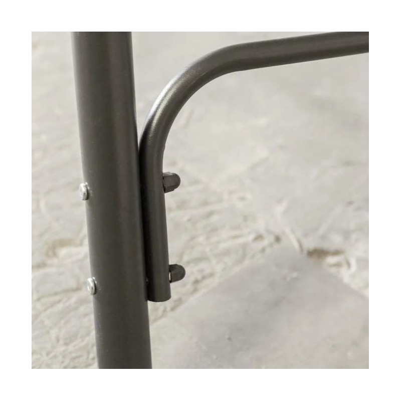 Huśtawka ogrodowa 3-osobowa z baldachimem i 2 poduszkami, grafitowa HO01 - obrazek 9