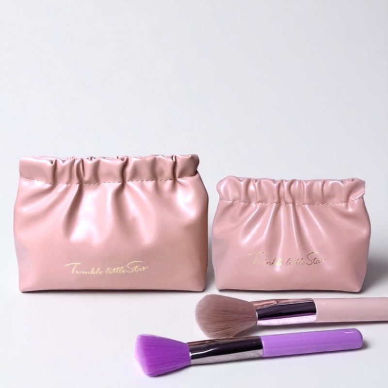 Kosmetyczka, saszetka na kosmetyki, wkładki, ekoskóra rozm S 12,5x9,5cm KS147R - obrazek 4