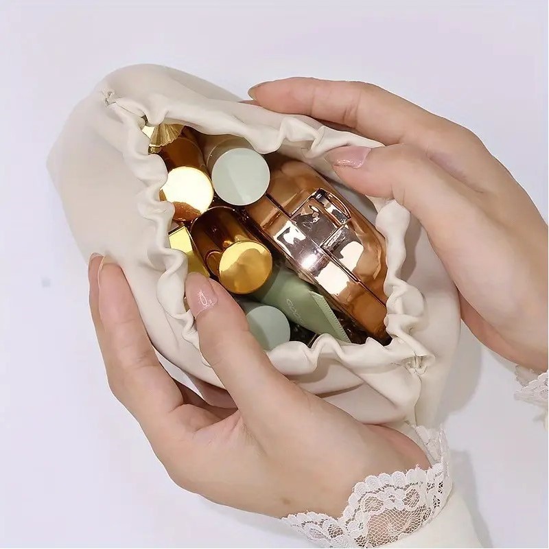 Kosmetyczka, saszetka na kosmetyki, wkładki, ekoskóra rozm S 12,5x9,5cm KS147R - obrazek 5