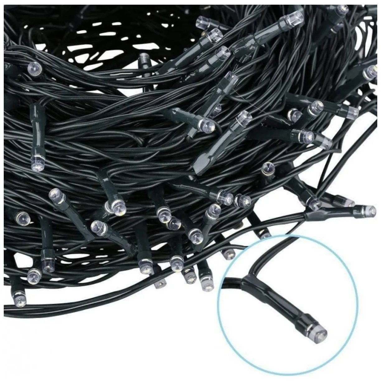 Światełka lampki 500 LED MULTIKOLOR, FLASH BIAŁY LAMP31MULTI - obrazek 5