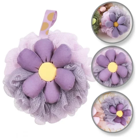 Szczotka gąbka do mycia ciała SWEETY na mokro XL 15cm GB14FIO