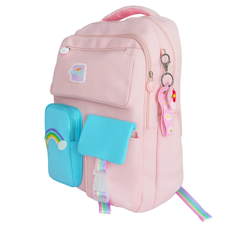 Plecak RAINBOW sweet szkolny uniwersalny kieszonki, odblaski PL160R - obrazek 3