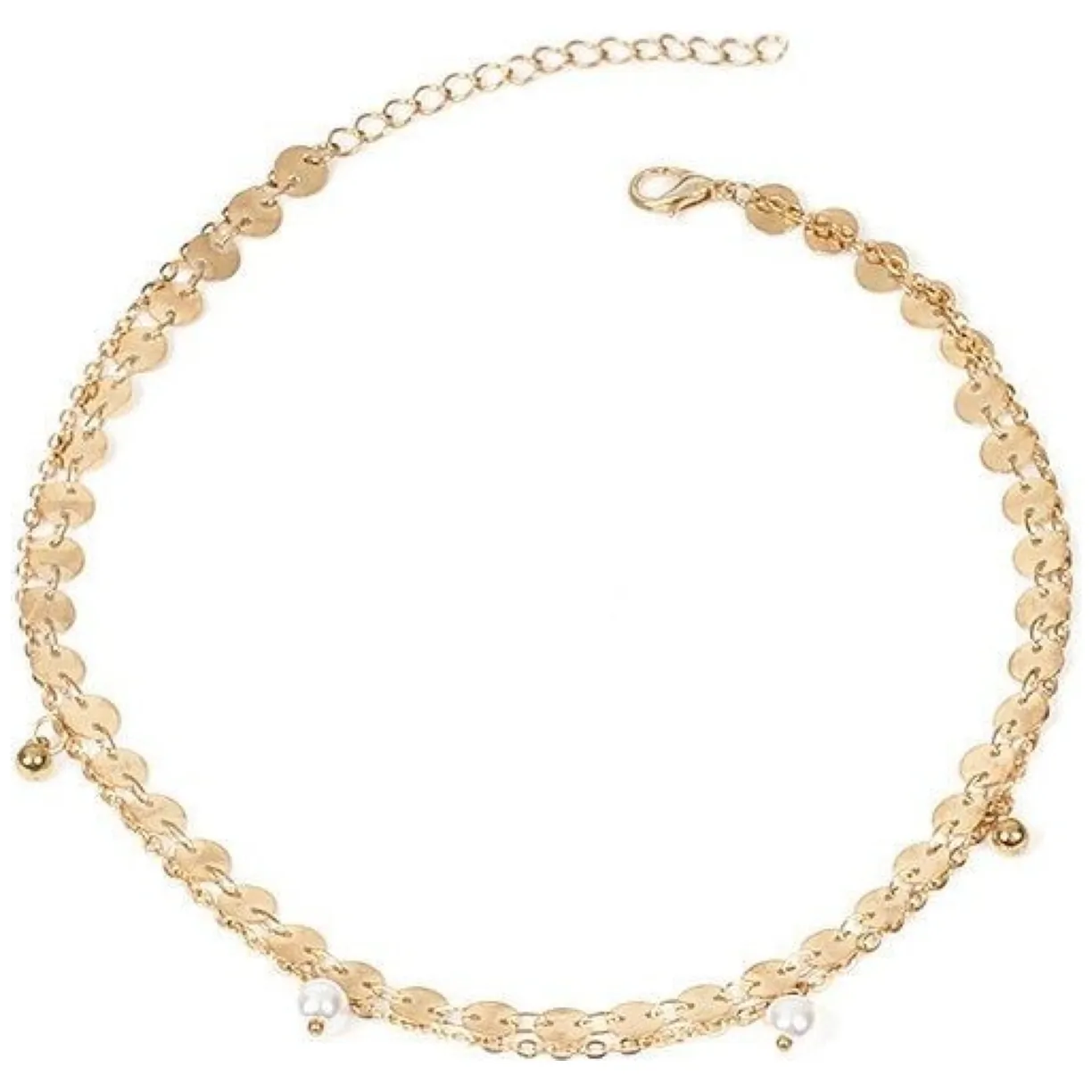 NASZYJNIK DELIKATNY CHOKER PODWÓJNY N555Z - obrazek 2