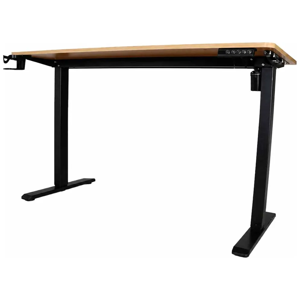 Elektryczne biurko regulowane z pamięcią 120x60 stojąco-siedzące drewno - obrazek 9
