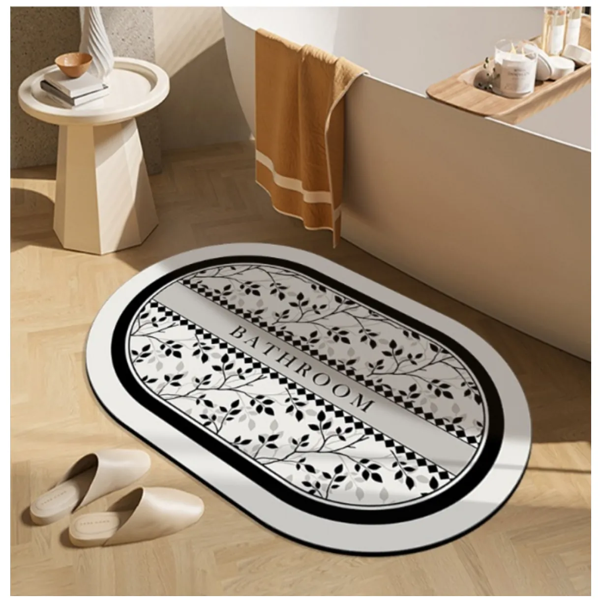 Dywanik łazienkowy wycieraczka vintage BATHROOM 60x90 cm DYW05 - obrazek 2