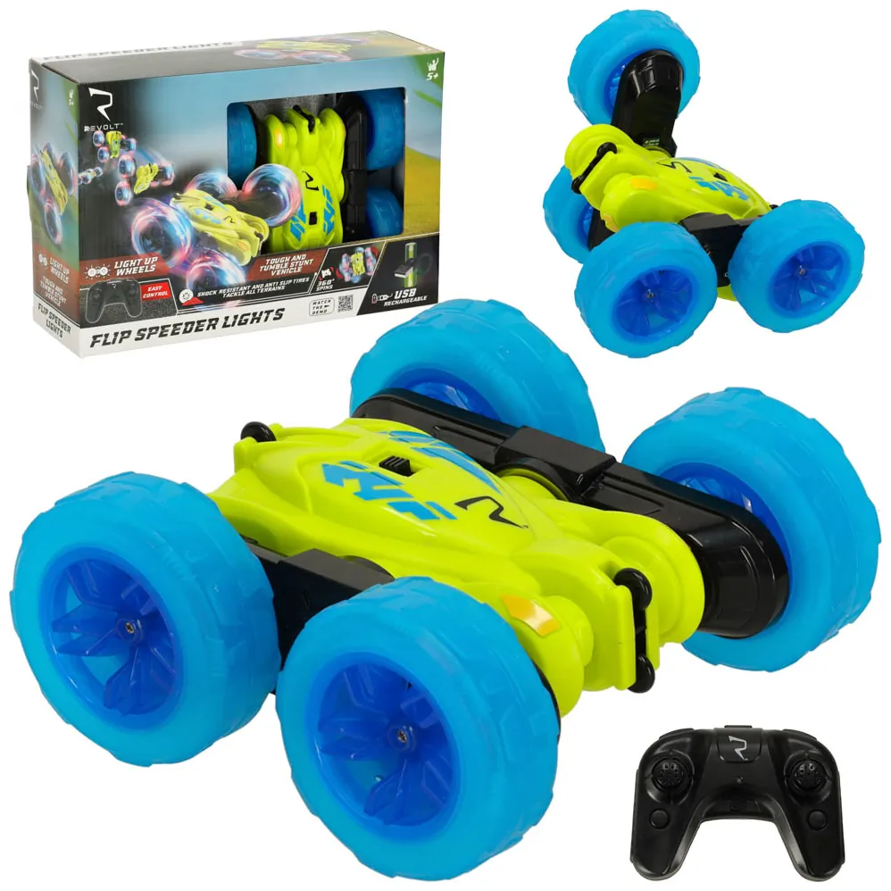 Samochód zdalnie sterowany RC REVOLT TG1023 Flip Speeder Lights 2.4GHz LED Off-Road Na Każdy Teren Akrobacje 360