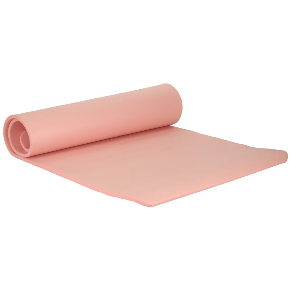 Mata do jogi i fitness gruba 1,5 cm antypoślizgowa różowa z pokrowcem - obrazek 5