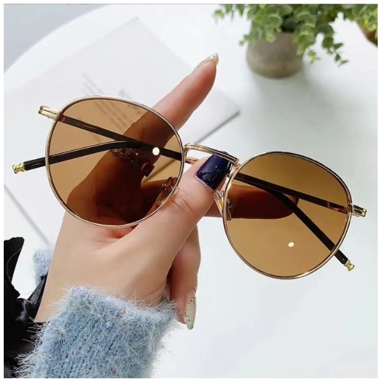 Okulary przeciwsłoneczne Classic zdobienie OK394 - obrazek 2