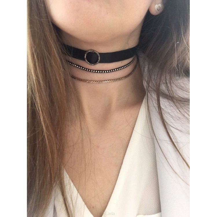 NASZYJNIK CHOKER ROCK CHAIN N486 - obrazek 2