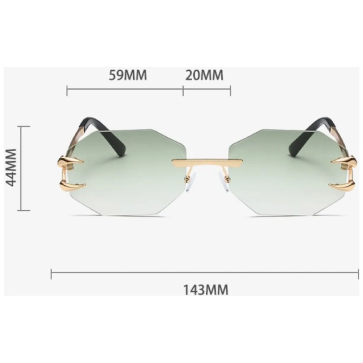 Okulary przeciwsłoneczne ELEGANT PAZUR BLACK - obrazek 3