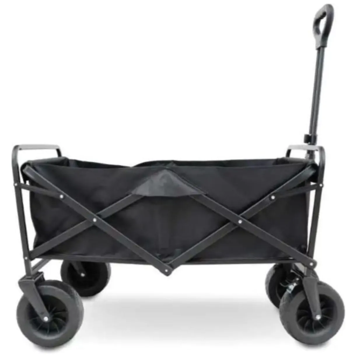 Wózek transportowy składany, metalowy, przyczepka ogrodowa 72x47x68-87cm AR07CZ - obrazek 10