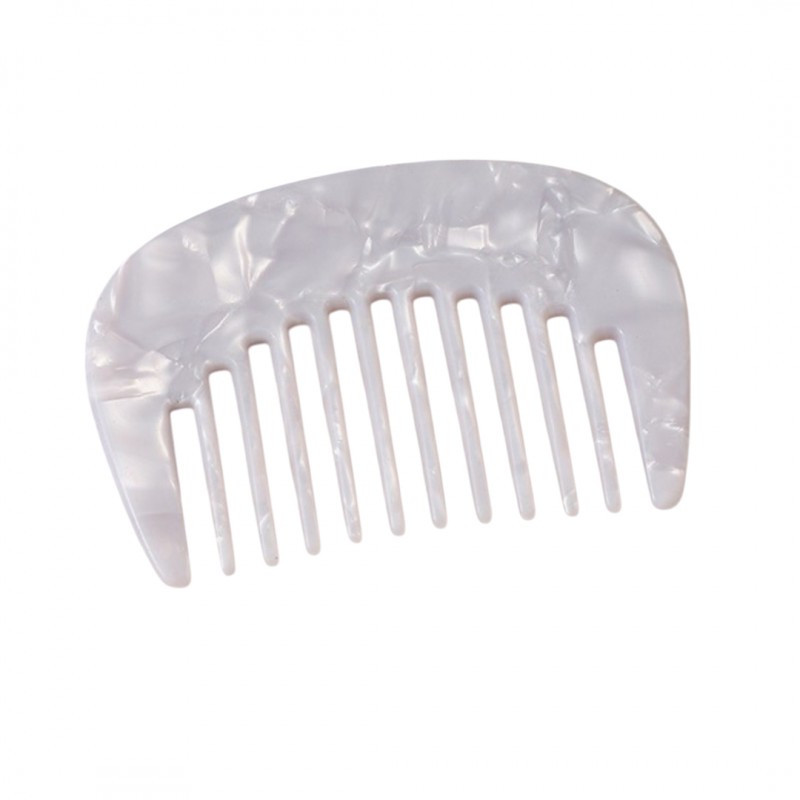 Kieszonkowy grzebień z octan marmuru do rozczesywania włosów SCZ16B - obrazek 2