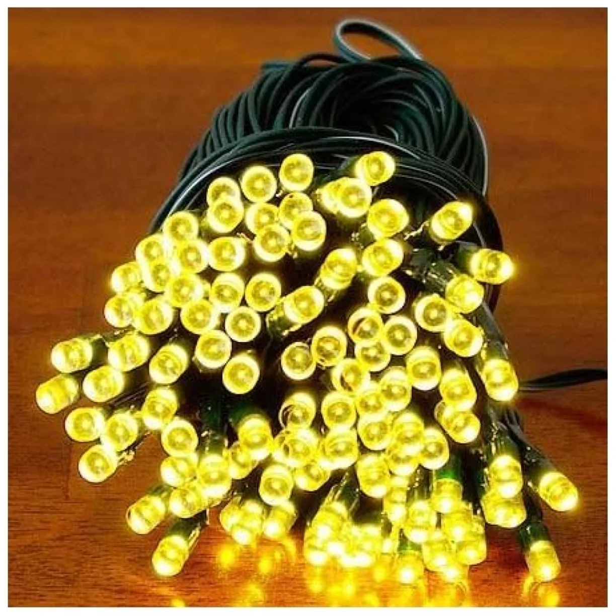 Światełka lampki wewnętrzne/zewnętrzne 1000 LED Białe Ciepłe - obrazek 7