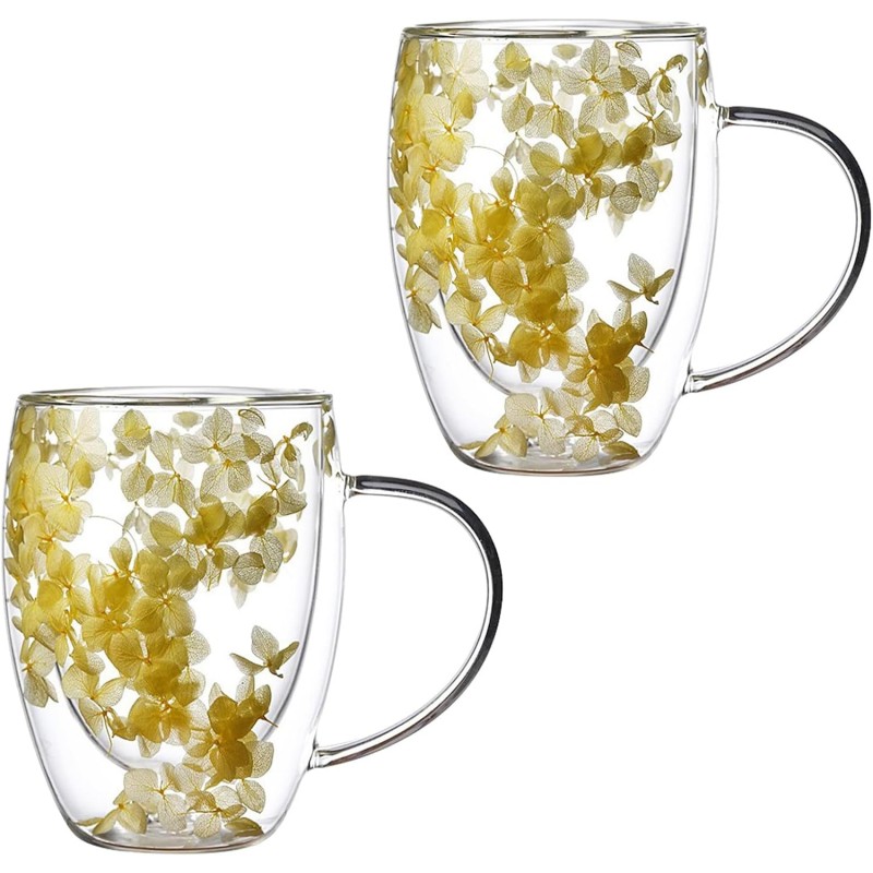 Szklanka termiczna z kwiatami w środku, hortensje 300 ml 1szt SZK153 - obrazek 5