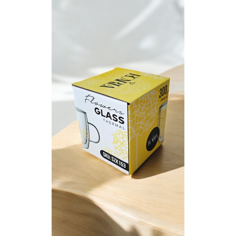 Szklanka termiczna z kwiatami w środku, hortensje 300 ml 1szt SZK153 - obrazek 8