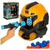 Gra zręcznościowa robot kask strzelanie do celu pistolet kulki celownik