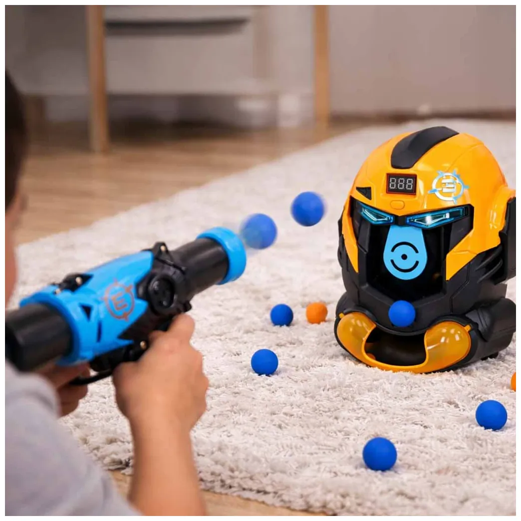 Gra zręcznościowa robot kask strzelanie do celu pistolet kulki celownik - obrazek 9