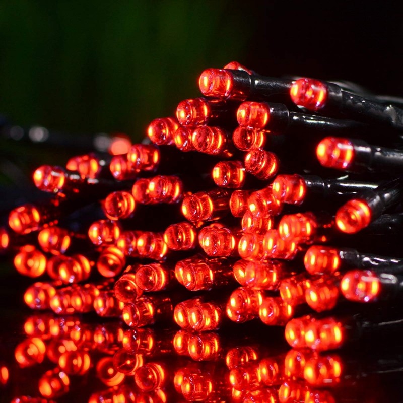 Światełka lampki wewnętrzne/zewnętrzne 100 LED Czerwone LAMP01CZE - obrazek 2