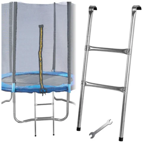 Drabinka do trampoliny ogrodowej schodki uniwersalna metalowa 86