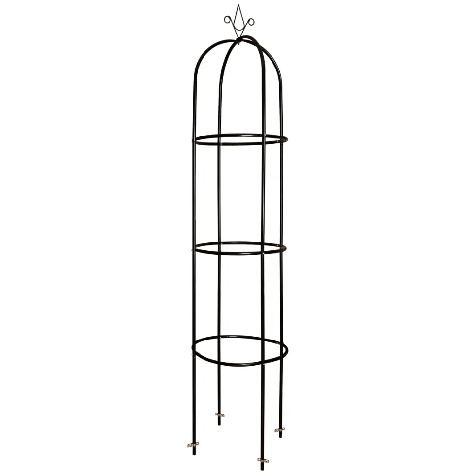 Pergola ogrodowa LUARO kolumnowa słup kolumna dzwon stojak na róże kwiaty pnące metalowa 195 cm - obrazek 6