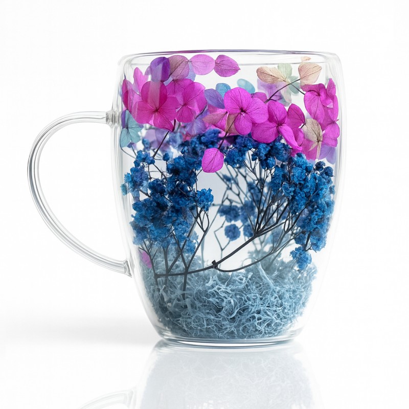 Szklanka termiczna z kwiatami w środku 300ml 1szt SZK194 - obrazek 2