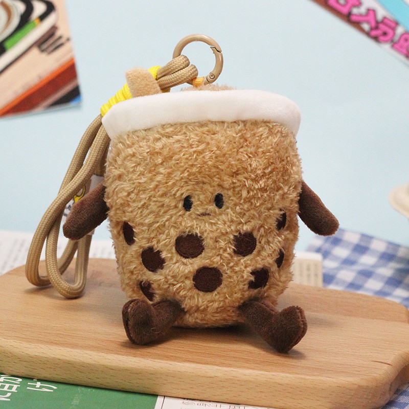 Brelok do kluczy pluszowy puchaty BUBBLE TEA, shake BRL408 - obrazek 2