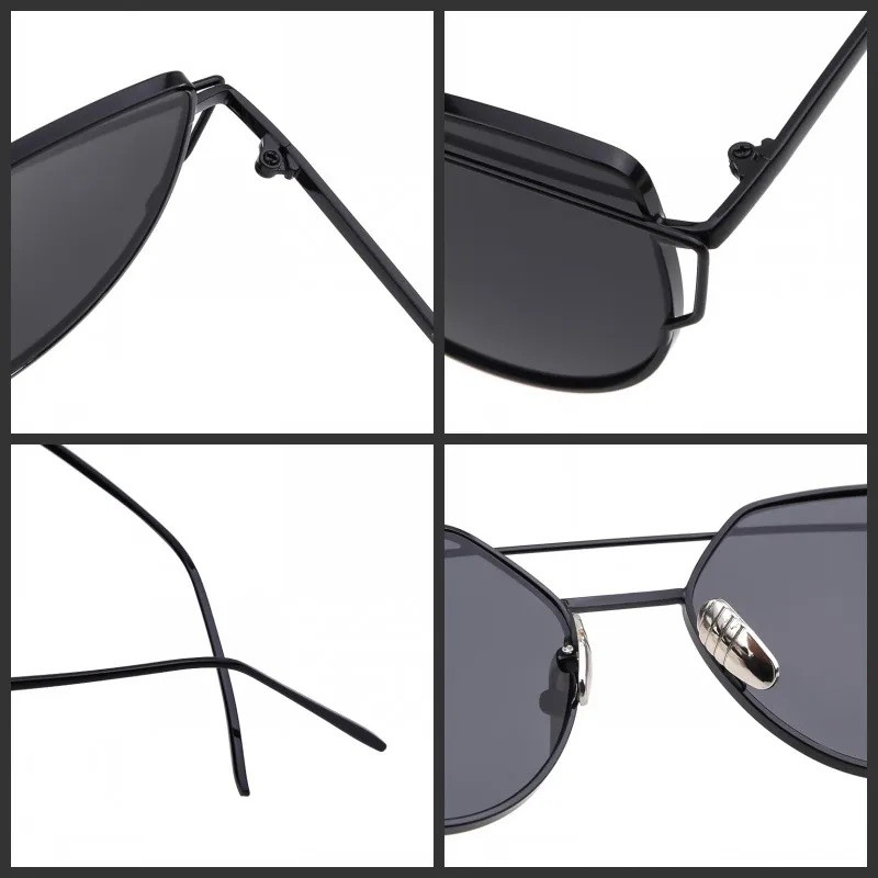 Okulary przeciwsłoneczne GLAM ROCK FASHION Lustrzanki Różowe OK21WZ21 - obrazek 4