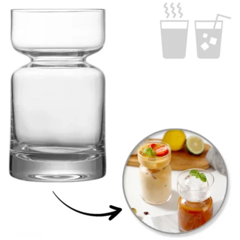 Szklanka Klepsydra Flow Glass 350 ml 1szt - SZK191