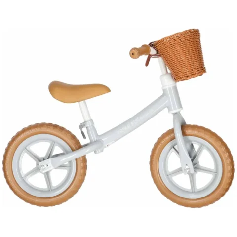 Rowerek biegowy Trike Fix Balance z koszykiem brązowy