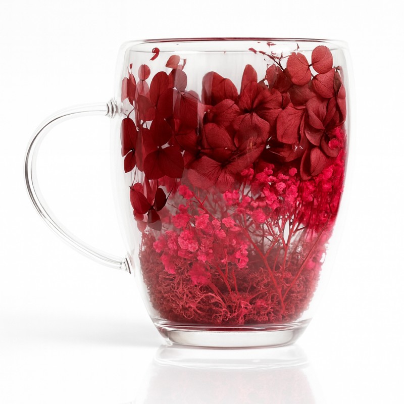 Szklanka termiczna z kwiatami w środku 300ml 1szt SZK192 - obrazek 3