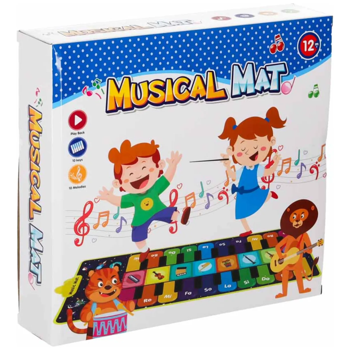 Interaktywna mata taneczna muzyczna dla dzieci 8 instrumentów 10 melodii - obrazek 8