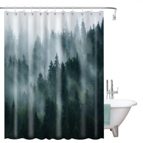 Zasłona prysznicowa, kurtyna z wydrukiem 3D, wodoodporna 200x180 cm ZPR21