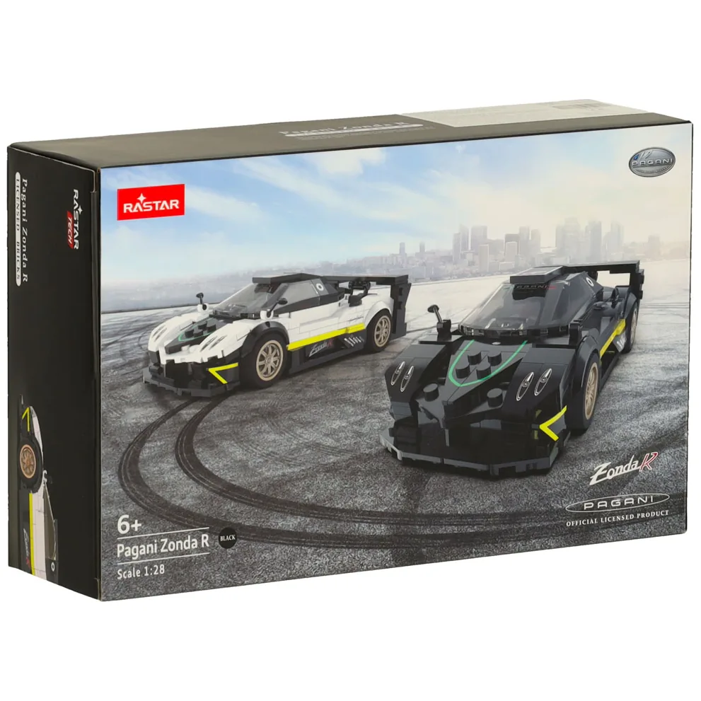 Samochód Rastar 93900-B Pagani Zonda R 1:28 klocki 387el. - obrazek 8