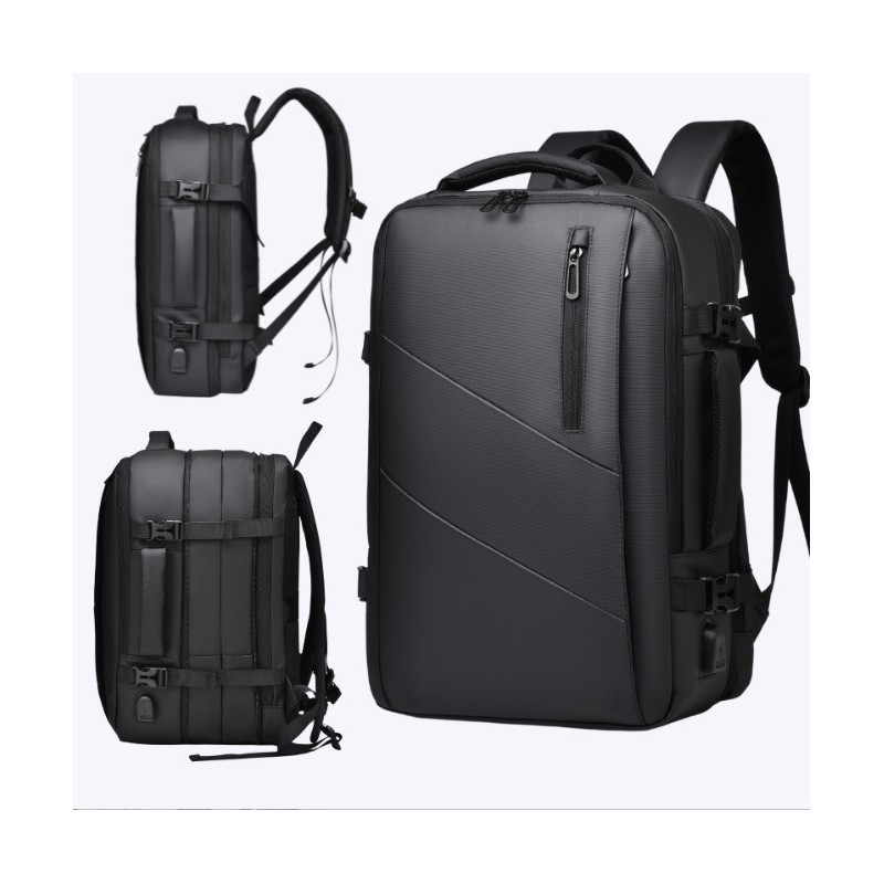 Plecak podróżny, kabinowy do samolotu, wodoodporny, wejście USB 42x28x21cm PL182 - obrazek 6