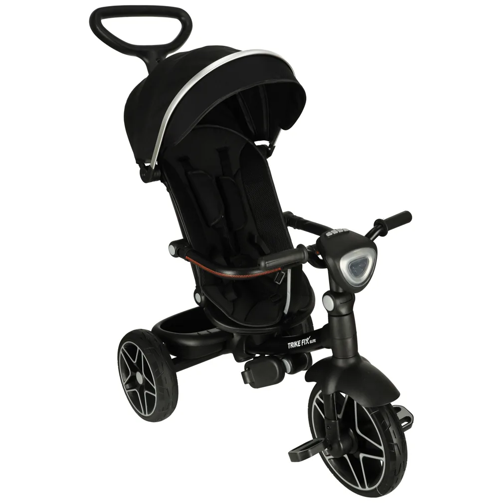 Rowerek trójkołowy TRIKE FIX Elite 2w1 rower spacerówka 6w1 czarny - obrazek 11
