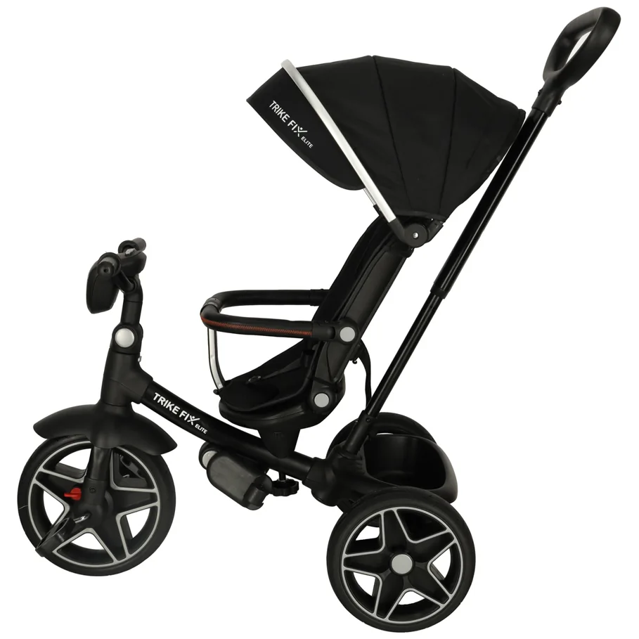 Rowerek trójkołowy TRIKE FIX Elite 2w1 rower spacerówka 6w1 czarny - obrazek 4